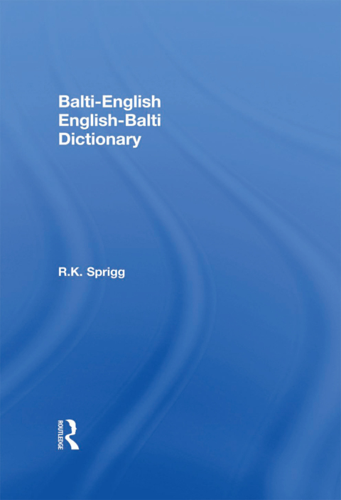 Cover image for book Balti-English / English-Balti Dictionary