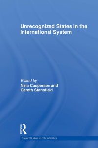 Cover image: Unrecognized States in the International System 1st edition 9780415582100