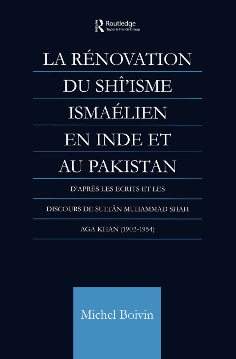 Cover image for book La Renovation du Shi'isme Ismaelien En Inde Et Au Pakistan