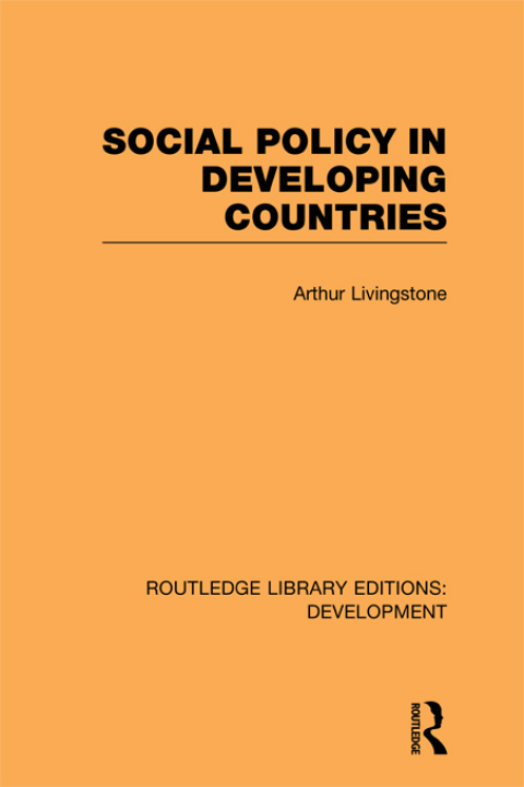 Cover image for book Social Policy in Developing Countries