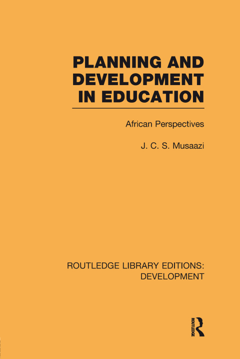 Cover image for book Planning and Development in Education