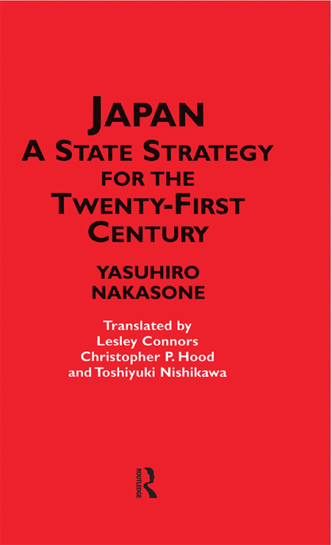 Cover image for book Japan - A State Strategy for the Twenty-First Century