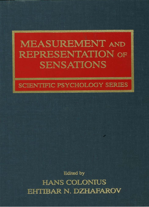 Cover image for book Measurement and Representation of Sensations
