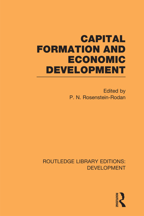 Cover image for book Capital Formation and Economic Development