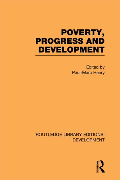 Cover image for book Poverty, Progress and Development
