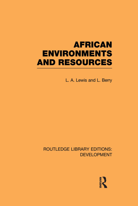 Cover image for book African Environments and Resources