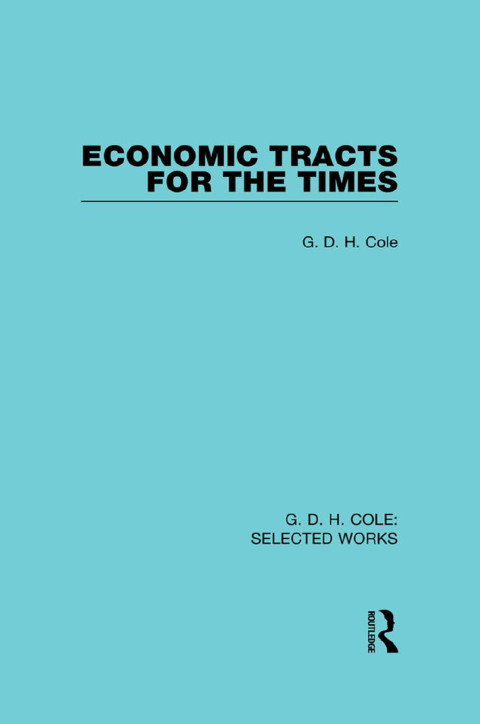 Cover image for book Economic Tracts for the Times