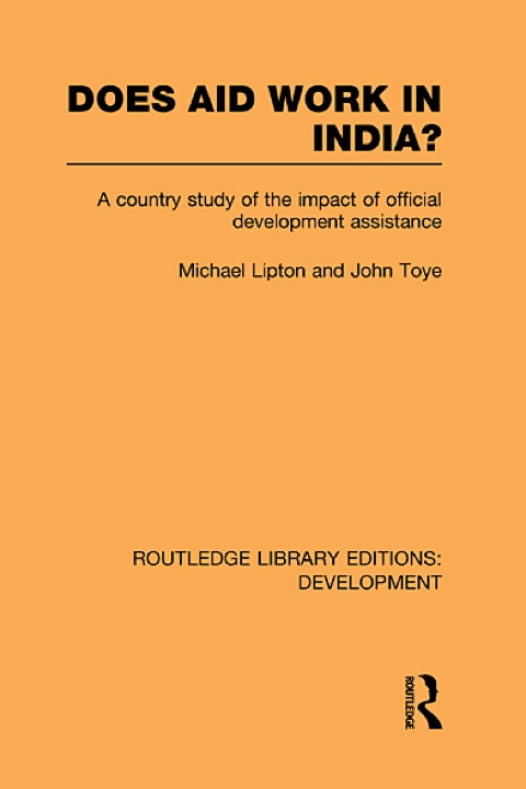 Cover image for book Does Aid Work in India?