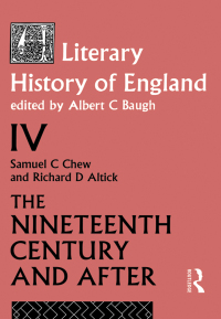 Cover image: A Literary History of England Vol. 4 2nd edition 9780415046152