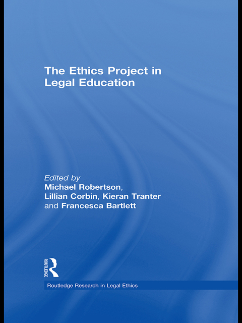 Cover image for book The Ethics Project in Legal Education