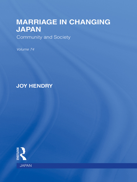 Cover image for book Marriage in Changing Japan