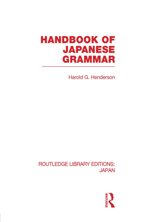 Cover image for book Handbook of Japanese Grammar