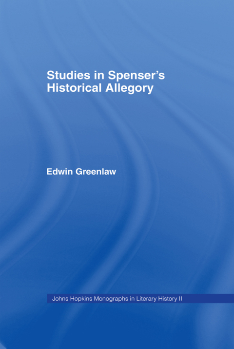 Cover image for book Studies in Spenser's Historical Allegory