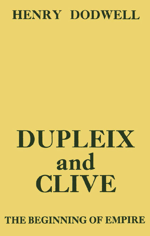 Cover image for book Dupleix and Clive