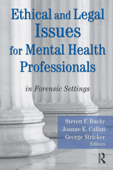 Cover image for book Ethical and Legal Issues for Mental Health Professionals