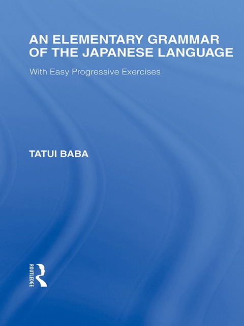 Cover image for book An Elementary Grammar of the Japanese Language