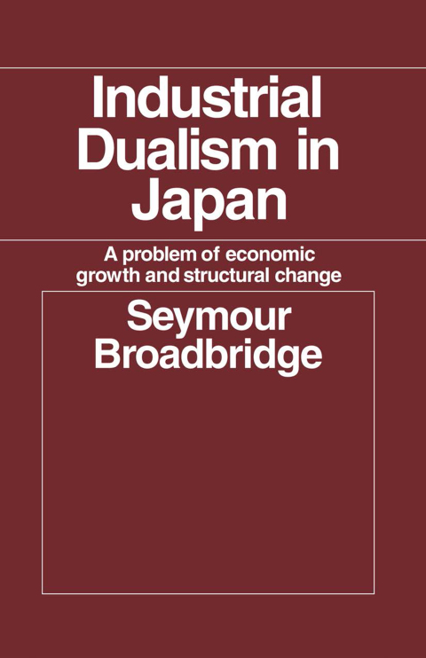 Cover image for book Industrial Dualism in Japan