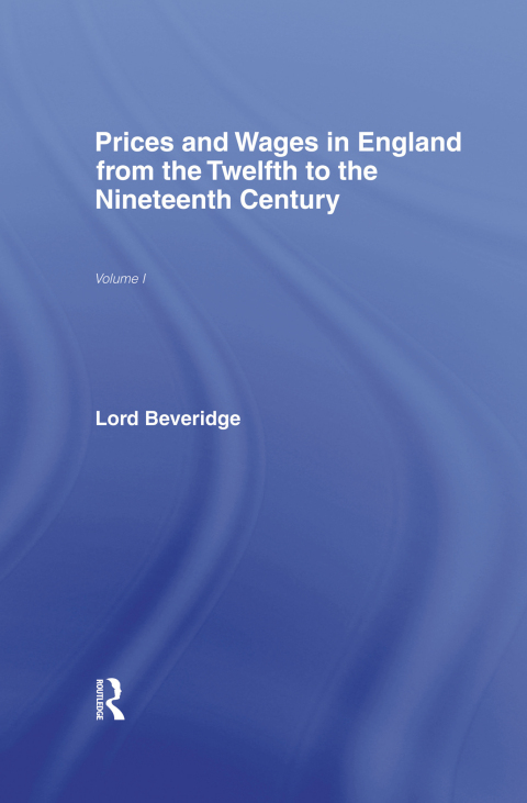 Cover image for book Prices and Wages in England