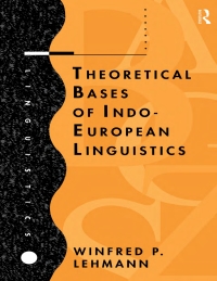 Cover image: Theoretical Bases of Indo-European Linguistics 1st edition 9780415082013