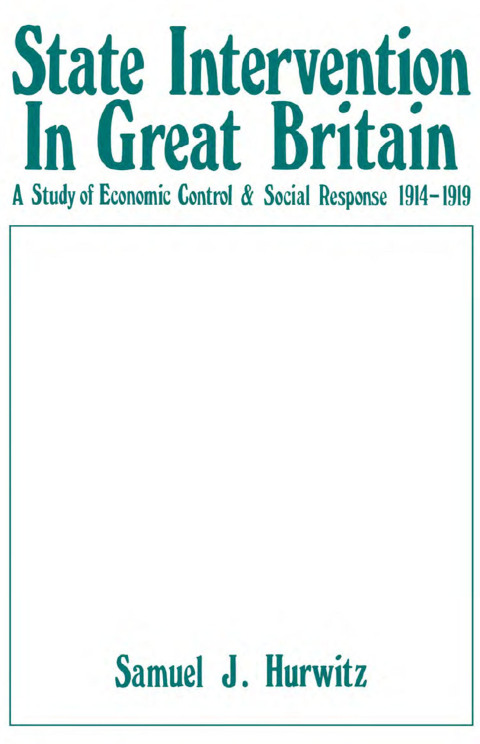 Cover image for book State Intervention in Great Britain