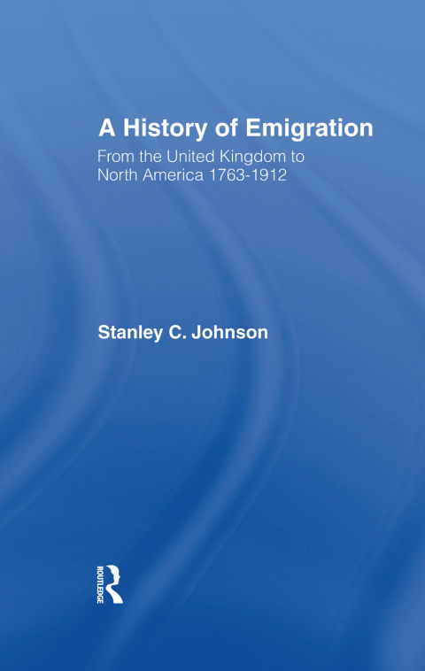 Cover image for book Emigration from the United Kingdom to North America, 1763-1912