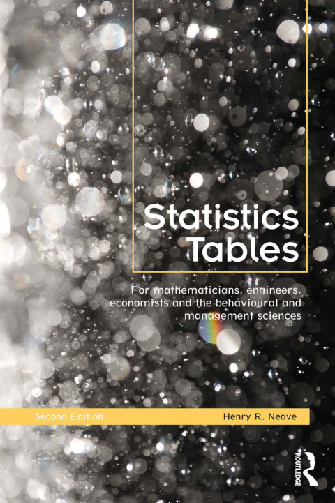 Cover image for book Statistics Tables