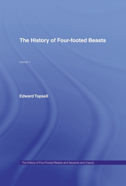 Cover image for book History of Four Footed Beasts