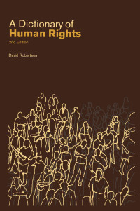 Cover image: A Dictionary of Human Rights 2nd edition 9781857432077