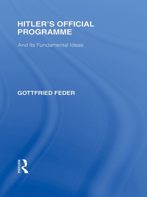 Hitler's Official Programme RLE Responding to Fascism 