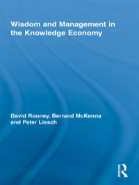 Cover image: Wisdom and Management in the Knowledge Economy 1st edition 9780415445733