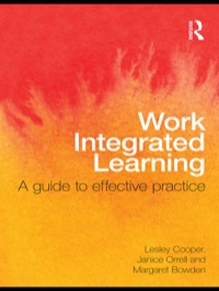 Cover image: Work Integrated Learning 1st edition 9780415556774