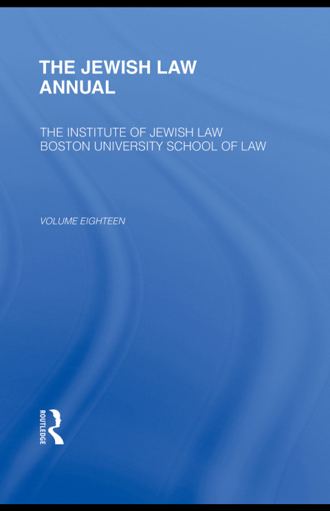 Cover image for book The Jewish Law Annual Volume 18