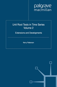 Cover image: Unit Root Tests in Time Series Volume 2 9780230250260
