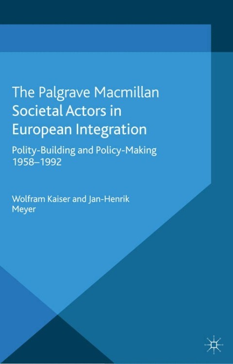 Cover image for book Societal Actors in European Integration