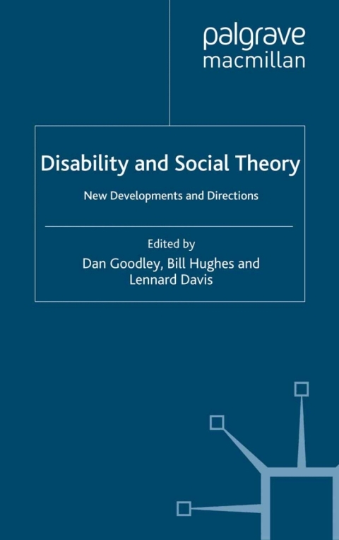 Cover image for book Disability and Social Theory