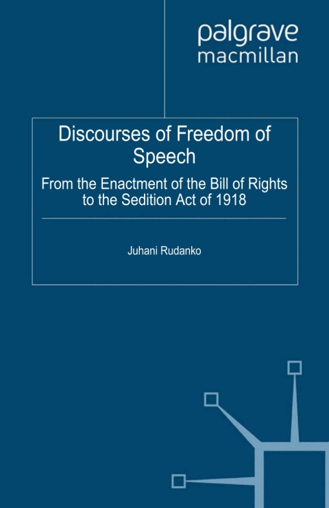 Cover image for book Discourses of Freedom of Speech