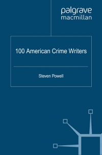 Titelbild: 100 American Crime Writers 9780230525375