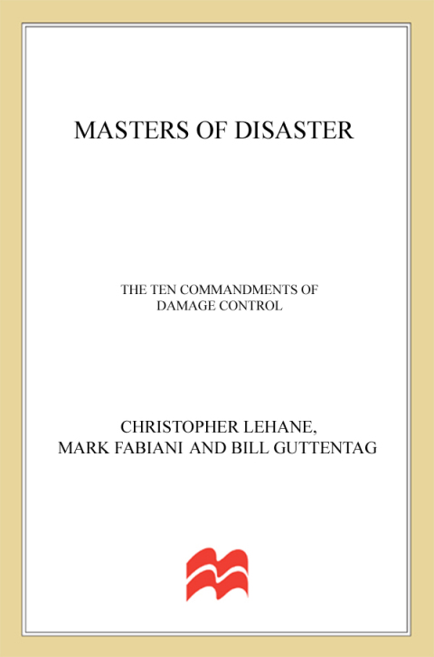 Cover image for book Masters of Disaster