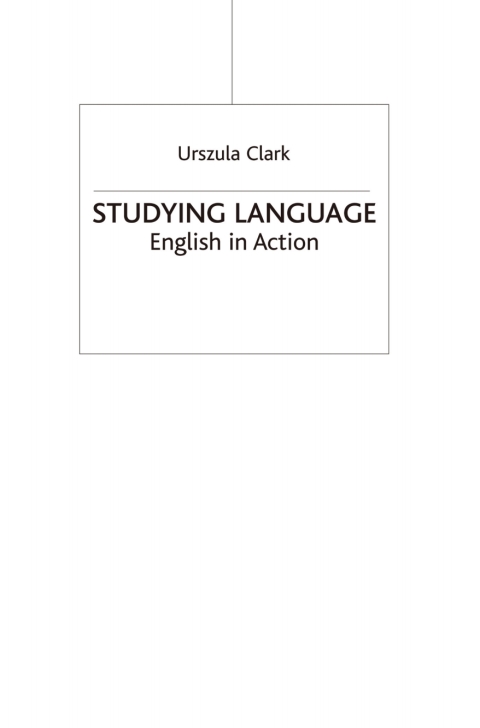 Cover image for book Studying Language