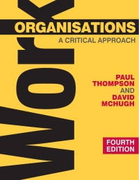 Cover image: Work Organisations 4th edition 9780230522220