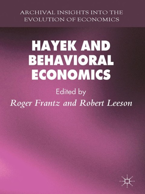 Cover image for book Hayek and Behavioral Economics