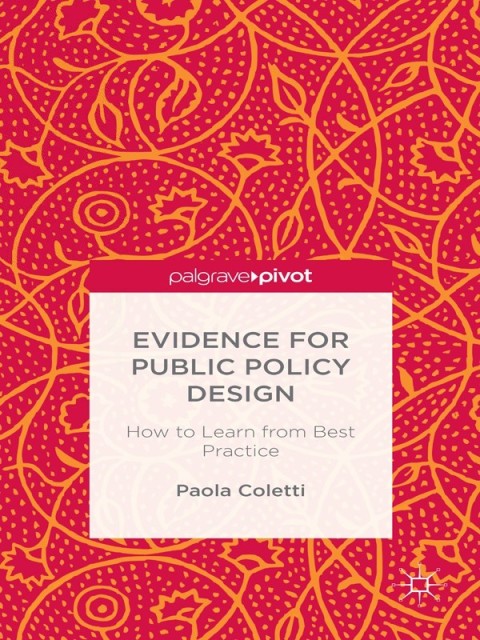 Cover image for book Evidence for Public Policy Design