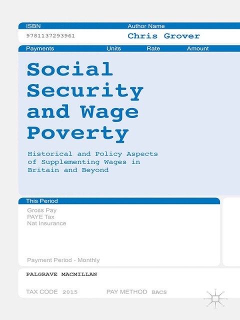 Cover image for book Social Security and Wage Poverty