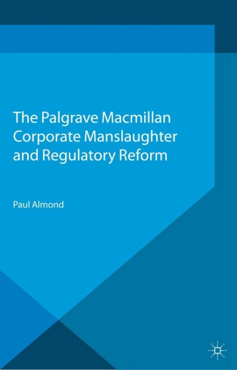 Cover image for book Corporate Manslaughter and Regulatory Reform
