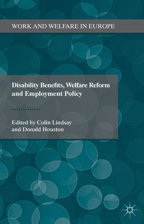 Cover image for book Disability Benefits, Welfare Reform and Employment Policy