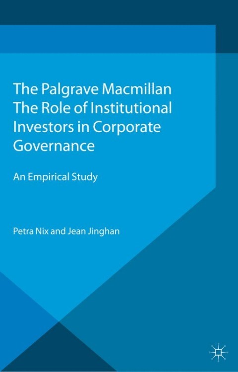 Cover image for book The Role of Institutional Investors in Corporate Governance