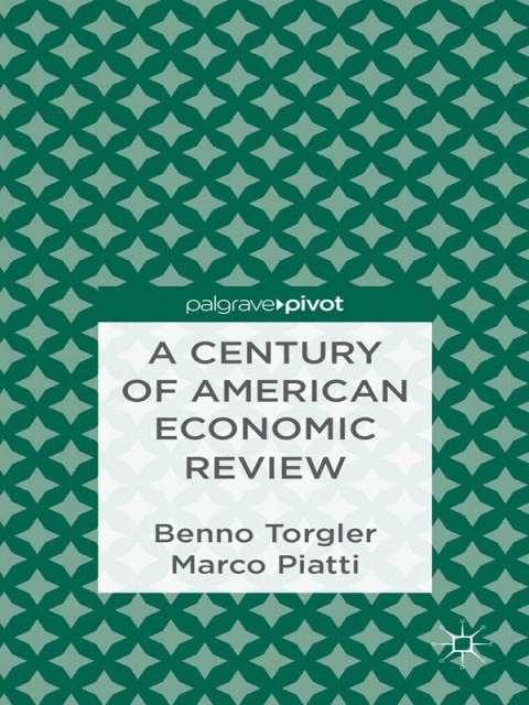Cover image for book A Century of American Economic Review