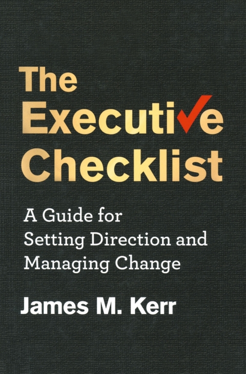 Cover image for book The Executive Checklist