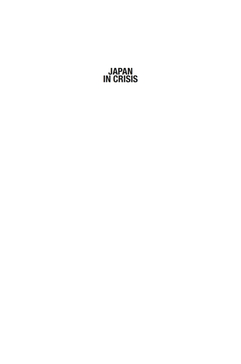 Cover image for book Japan in Crisis