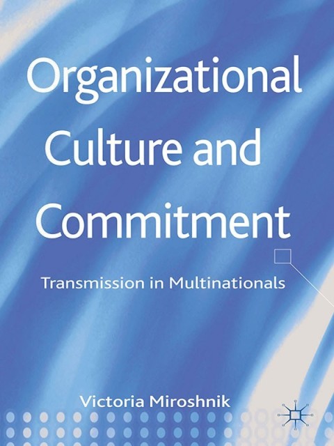 Cover image for book Organizational Culture and Commitment